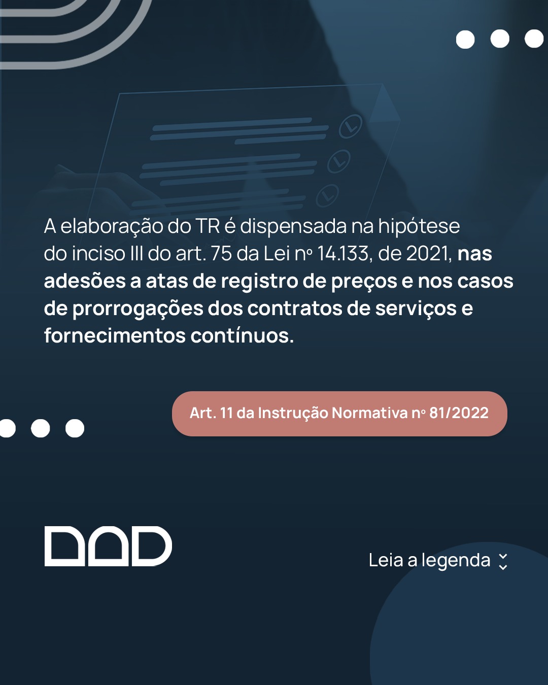 Exceções a elaboração do Termo de Referência